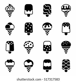 Vector Ice Cream Icon Set