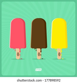 Vector ice cream illustration