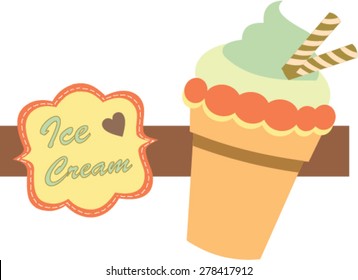 Vector Ice Cream Illustration