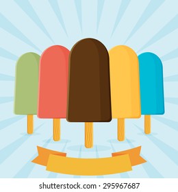 Vector ice cream illustration