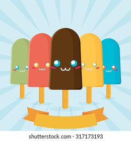 Vector ice cream illustration