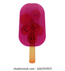 vector ice cream illustrations isolated on white