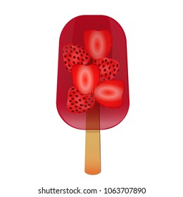 vector ice cream illustrations isolated on white