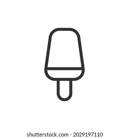 Vector ice cream line icon. Symbol in trendy outline style. Vector illustration isolated on a white background. 