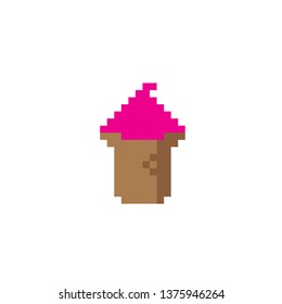 vector ice cream pixel art