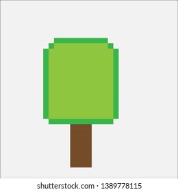 vector Ice cream pixel art