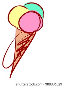 VECTOR  ice cream,  popsicle, ice lolly