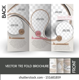  Vector Ice Cream Store Tri-Fold Mock up & Brochure Design