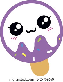 vector ice cream in tablet form