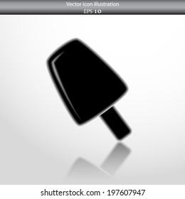 Vector ice cream web flat icon