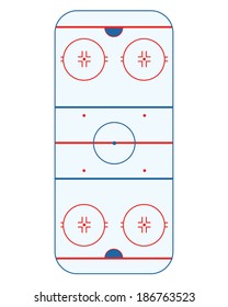 Vector Ice Hockey Rink 