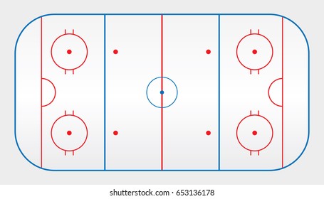 Vector of ice hockey rink  - Shutterstock ID 653136178