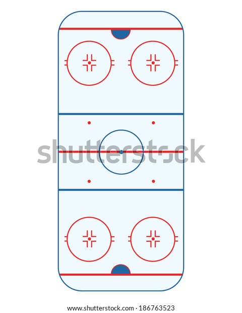 Vector Ice Hockey Rink\
