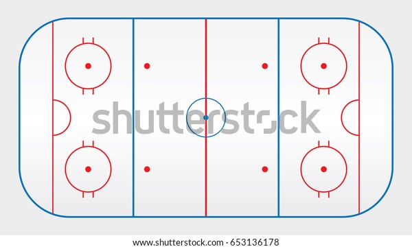 Vector of ice hockey rink\
