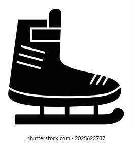 Vektorsymbol-Design für Eis-Skate
