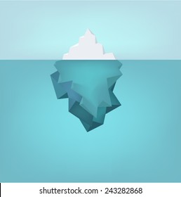 Vector iceberg illustration