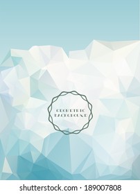 Vector Iceberg-Light blue geometric background, polygonal design