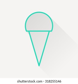 Vector ice-cream icon.  