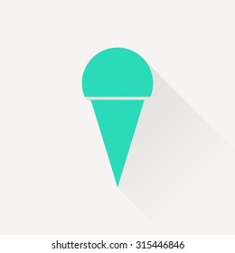 Vector ice-cream icon. Food icon. Eps10