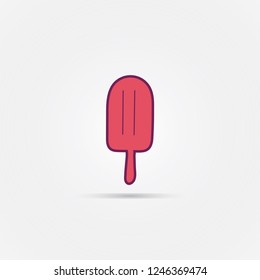 Vector ice-cream icon. Vector illustration