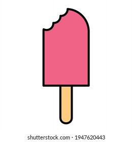 Vector Icecream Outline Icon Design
