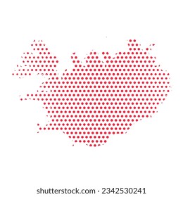 Vector Iceland Dotted Map Illustration, can be used for business designs, presentation designs or any suitable designs.