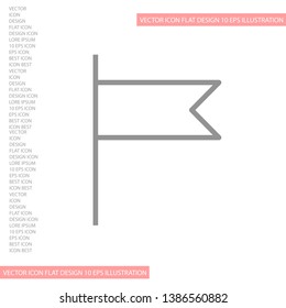 Vector icon флаг 10 EPS . Lorem Ipsum Illustration design