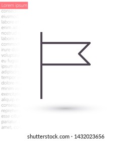 Vector icon флаг 10 EPS . Lorem Ipsum Illustration design