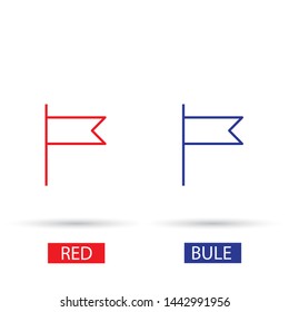 Vector icon флаг 10 EPS . Lorem Ipsum Illustration design