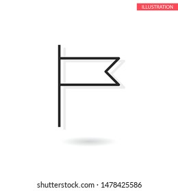 Vector icon флаг 10 EPS . Lorem Ipsum Illustration design