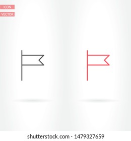 Vector icon флаг 10 EPS . Lorem Ipsum Illustration design