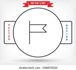 Vector icon флаг 10 EPS . Lorem Ipsum Illustration design