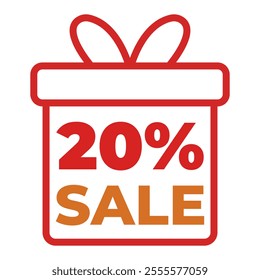 Vector icon 20% sale
Promotion gift icon
Icon for promotion, sale, discount