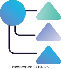 Vector icon 3rd party integration for Business 