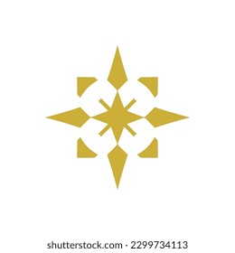 Vector icon 4 corners luck symbol good deeds logo