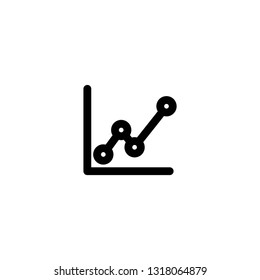 an vector icon about chart outline