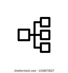 an vector icon about diagram outline