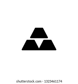 an vector icon about gold glyph