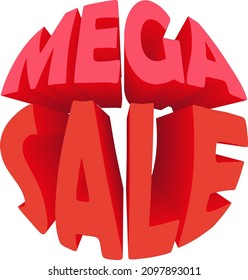 vector icon, icon about mega sale