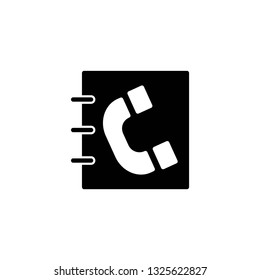 an vector icon about phone book glyph