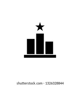 an vector icon about podium glyph