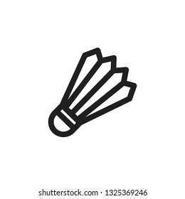 an vector icon about shuttlecock outline