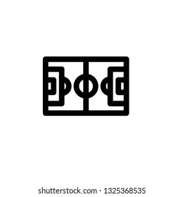 an vector icon about soccer field outline