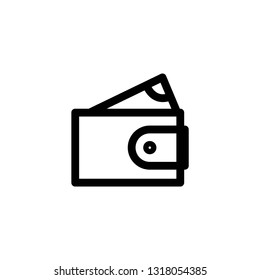 an vector icon about wallet outline
