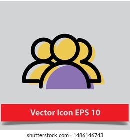 vector icon of a account user eps 10