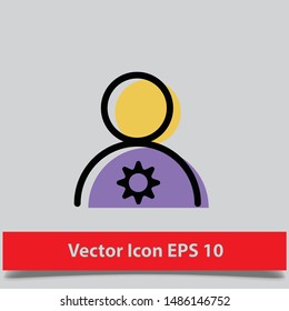 vector icon of a account user eps 10