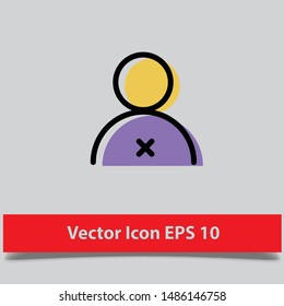 vector icon of a account user eps 10