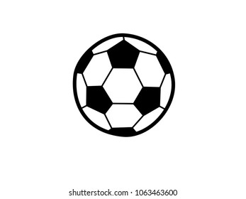 Vector Icon Activity Football On White Background.soccerball.