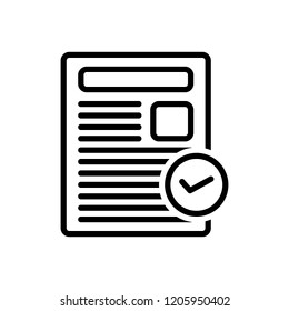 Vector icon for actuality