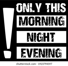 Vector icon of the ad sheet with the inscription "only this morning, night, evening"